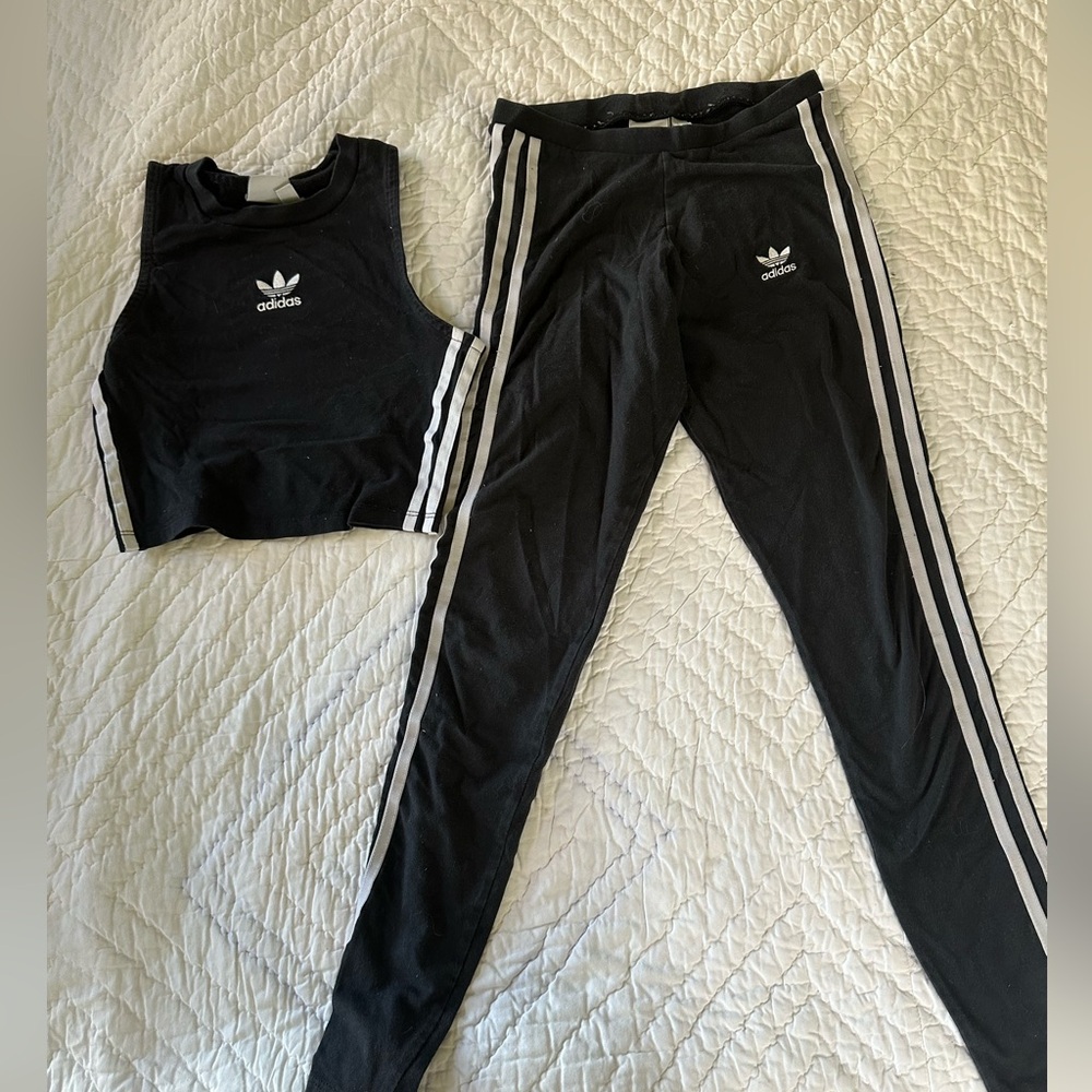 ADIDAS 3 Stripe Legging Set